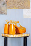 Melissa Shoes Donna Sandalo Plateau Sunny 105 Jelly Orange