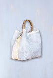 Borsa Secchiello coral chic colore azzurro sky della maison Via Mail Bag collezione pe23