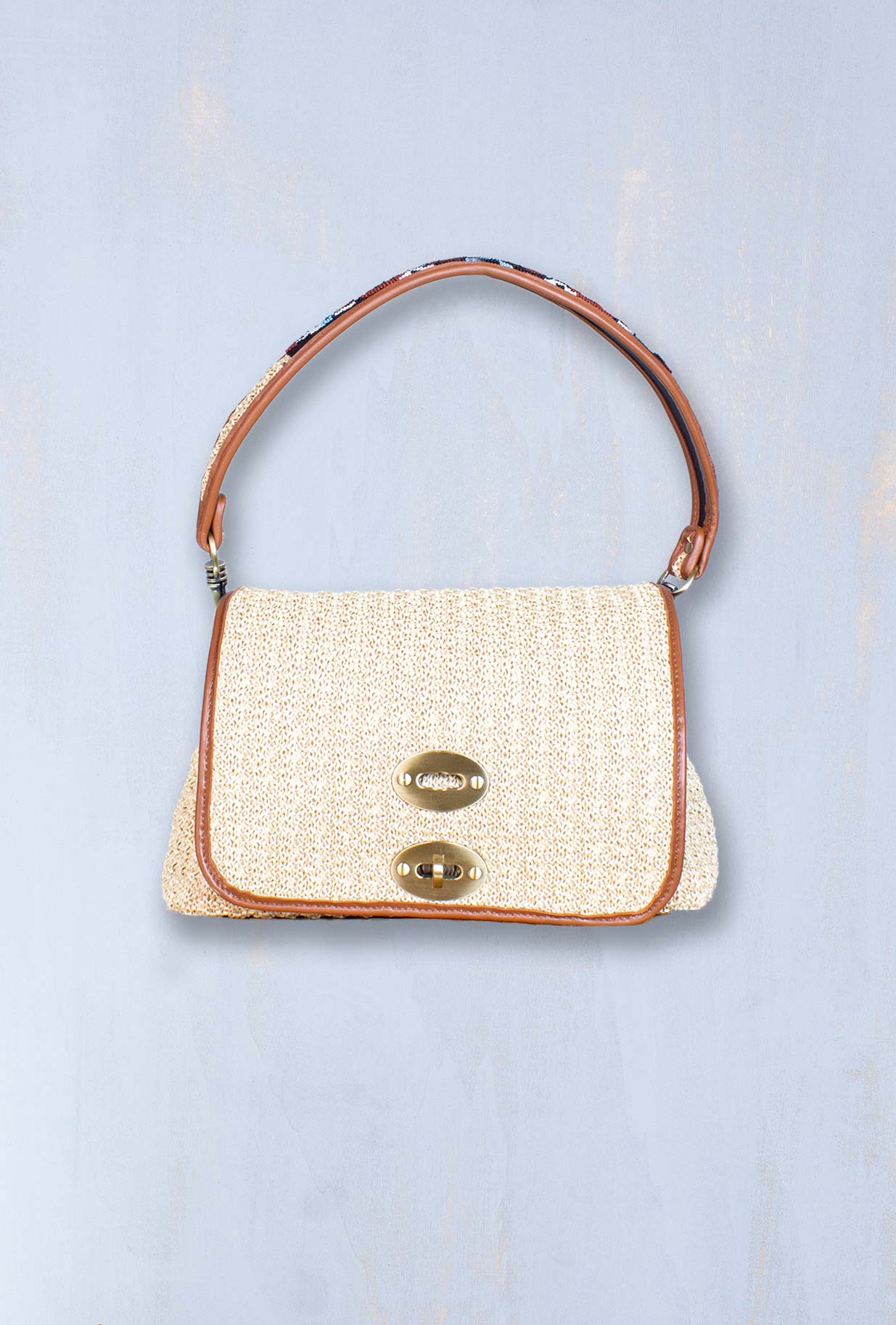 Borsa Goa Crochet da donna di via mail bag color corda PE23