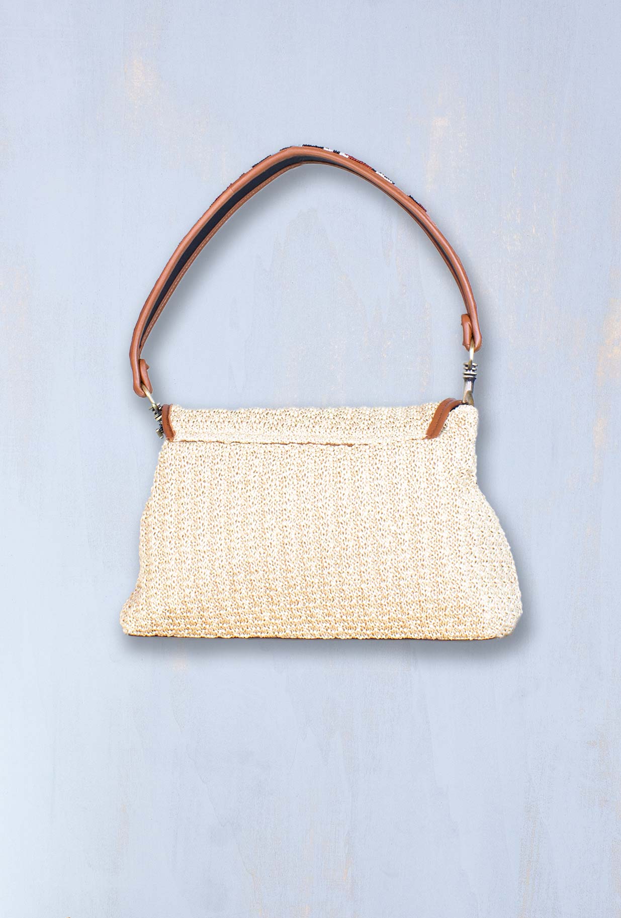 Borsa Goa Crochet da donna di via mail bag color corda PE23