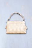 Borsa isla crochet cotton corda di Via Mail Bag color beige PE23