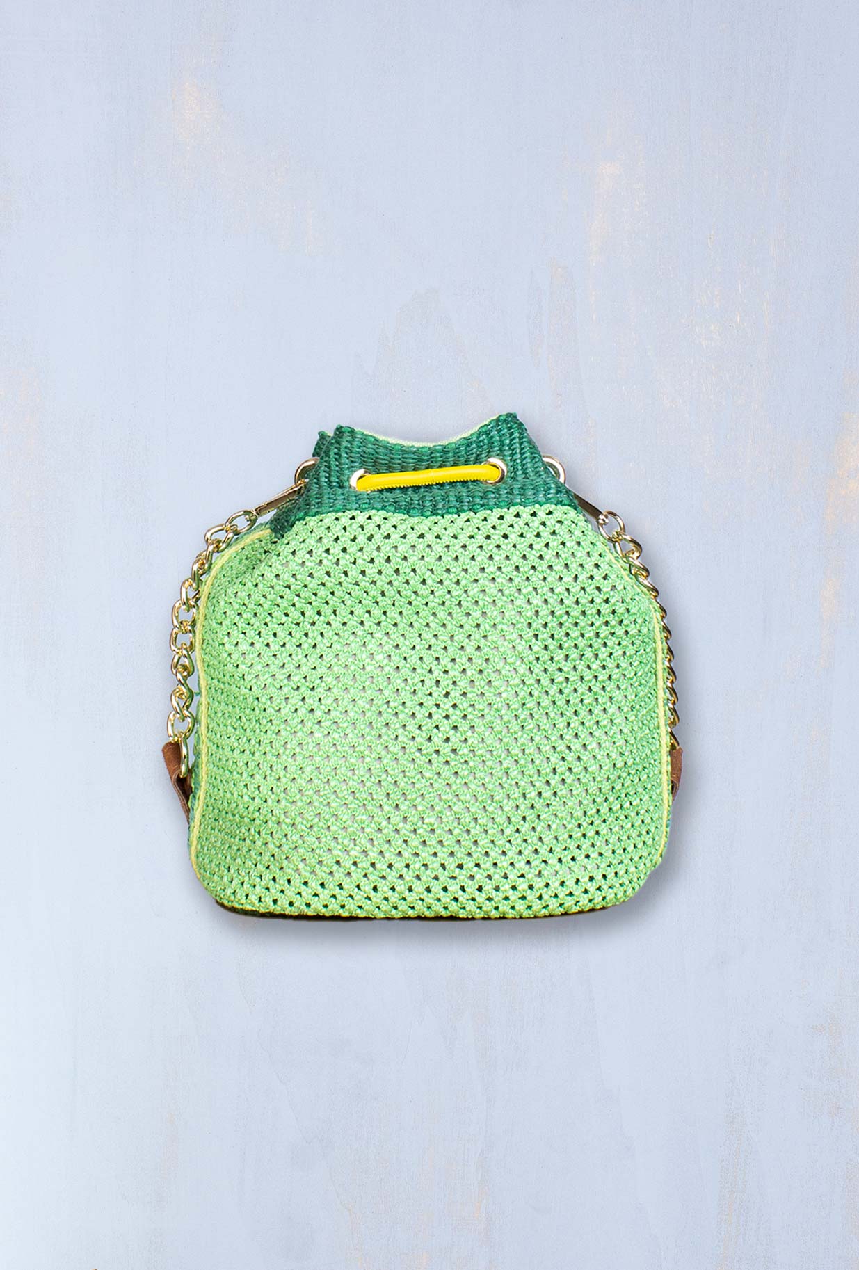 Borsa Secchiello Bouquet da donna color verde smeraldo della maison Via Mail Bag collezione PE23