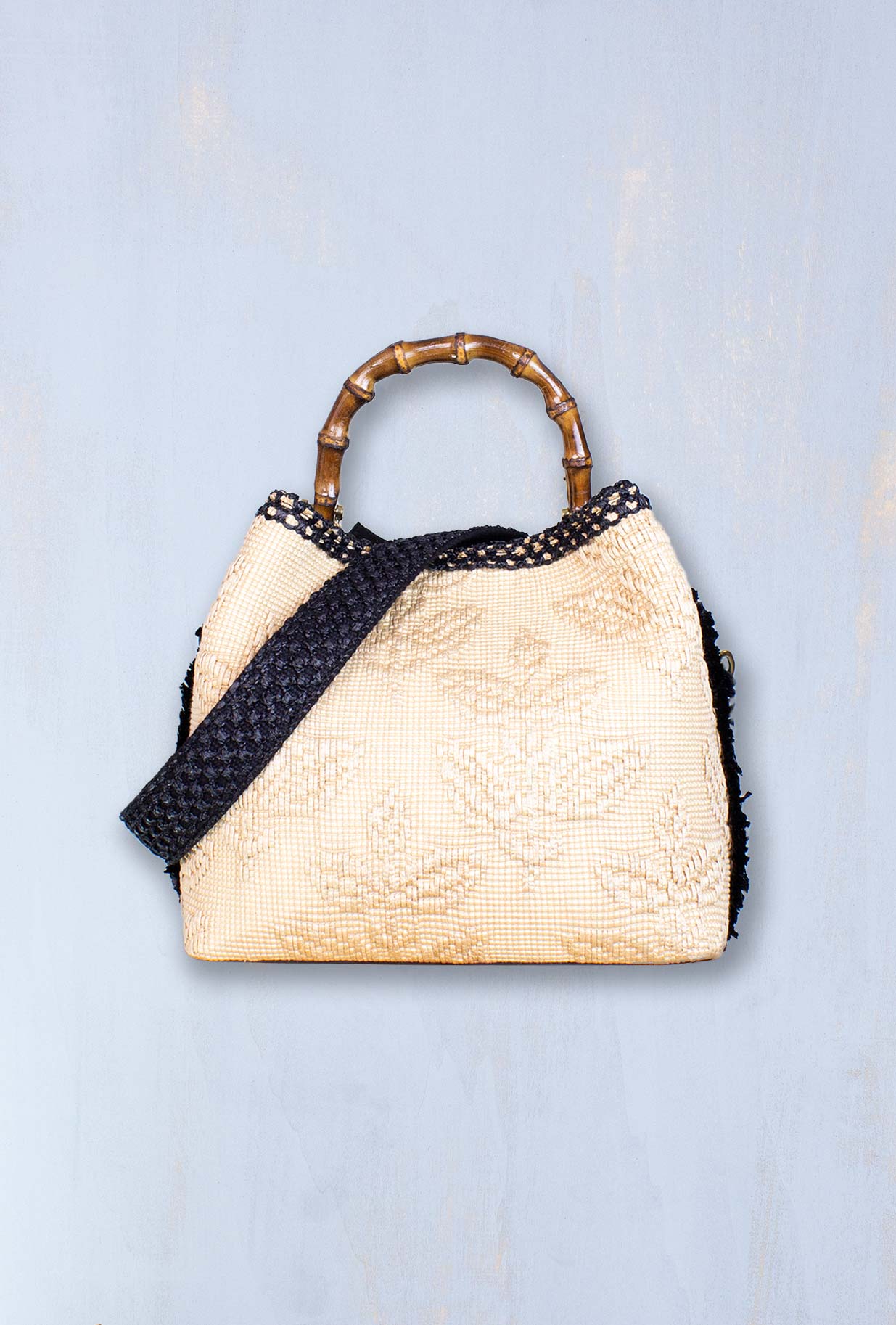 Borsa secchiello coral chic natural da donna by Via Mail Bag collezione primavera estate