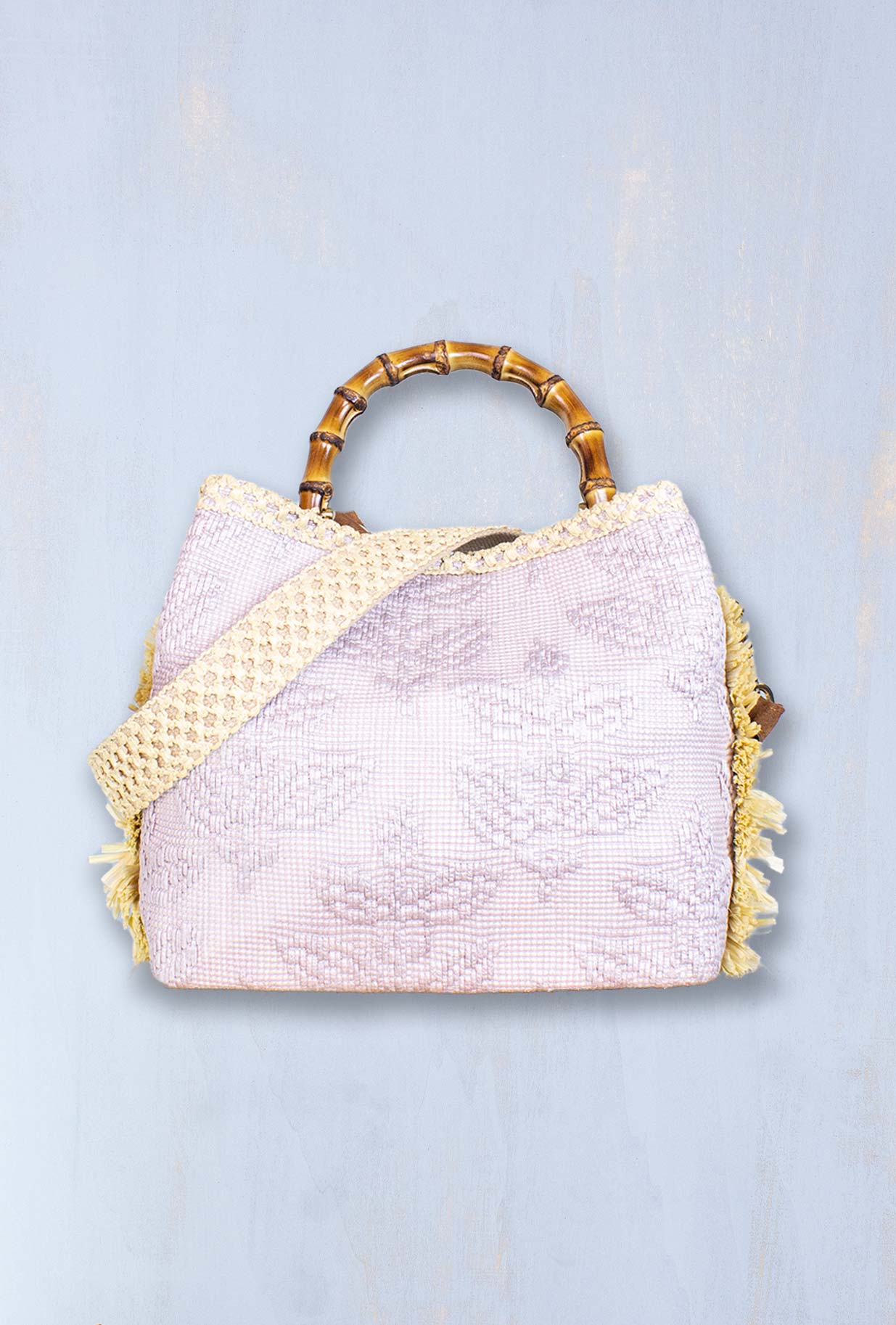 Borsa Secchiello coral chic colore rosa della maison Via Mail Bag collezione pe23