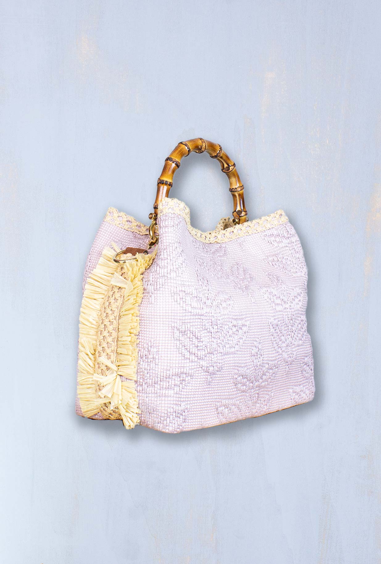 Borsa Secchiello coral chic colore rosa della maison Via Mail Bag collezione pe23