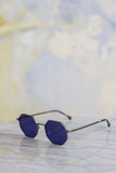 WeAreEyes Gamma Sunglasses Gun Smoke Blue Lenses | Galax Sarzana
