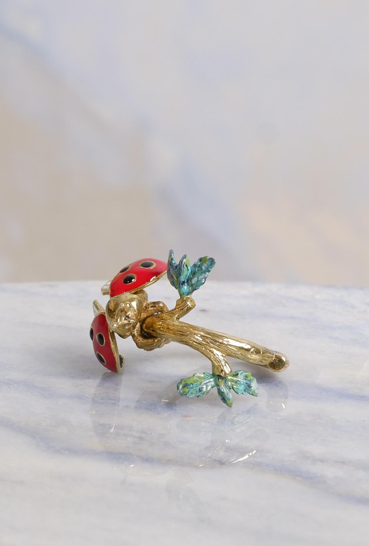 Anello Aperto Lucky Ladybug